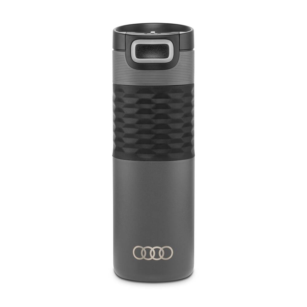 Audi Isolierbecher Edelstahl, grau