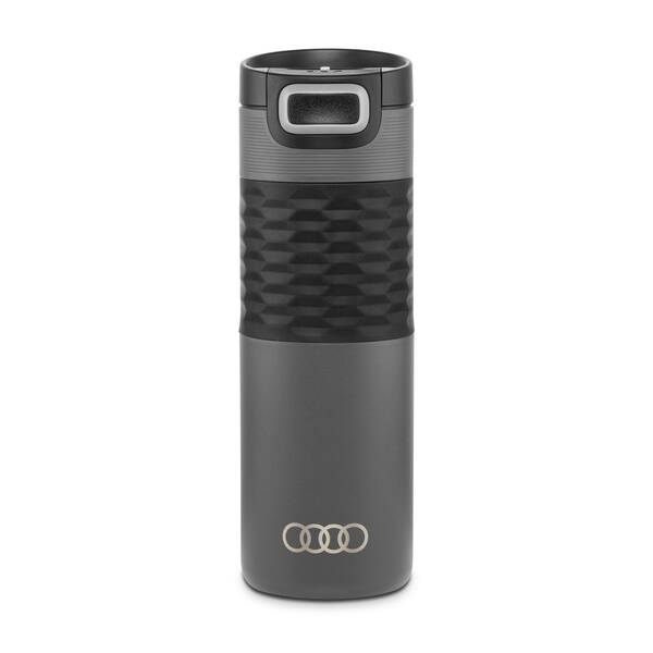 Audi Isolierbecher Edelstahl, grau