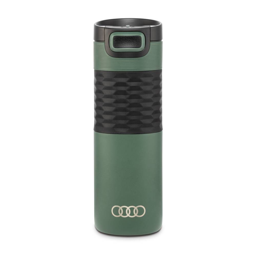 Audi Isolierbecher, Edelstahl, grün
