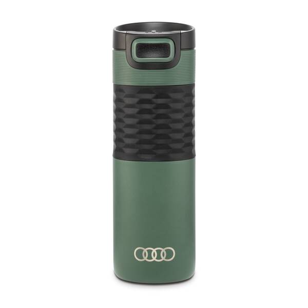 Audi Isolierbecher, Edelstahl, grün